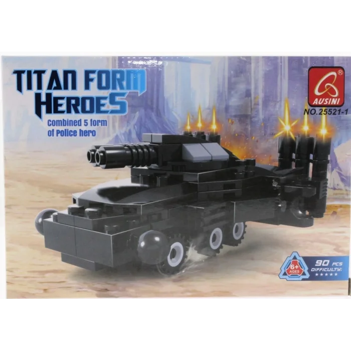  Ausini 90 Parça Titan Polis Lazer Panzer 25521-1