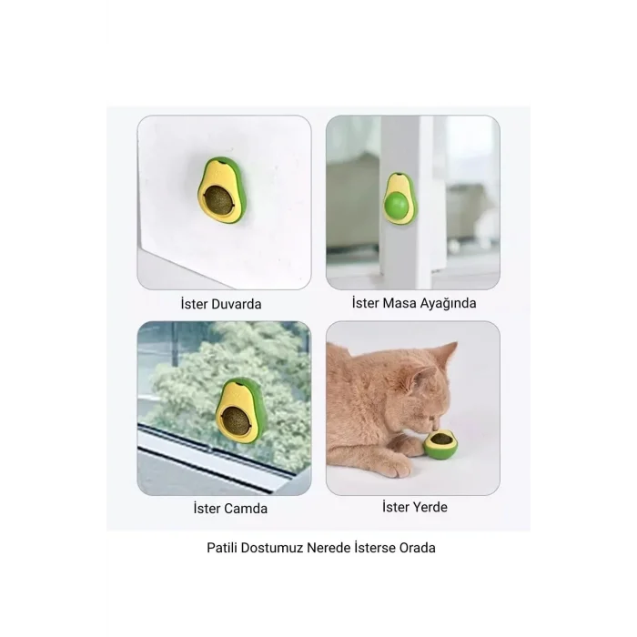 BUĞZ Avakado Kedi Nanesi Cat Mint Oyun Topu