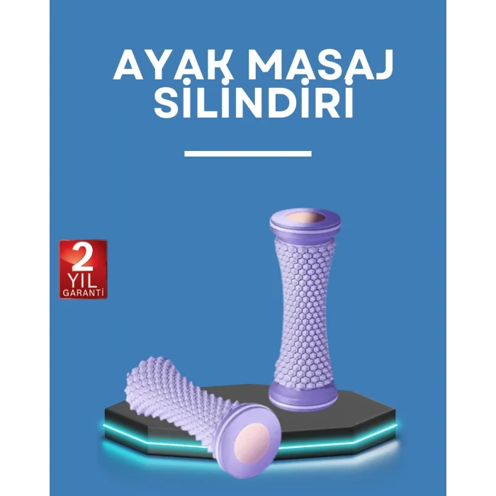 BUĞZ Ayak Masaj Rulosu Akupresur Silindir Kas Gevşetici Taşınabilir