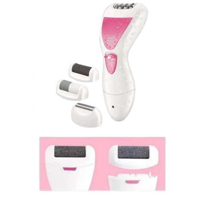 BUĞZ Ayak Törpü Başlıklı Epilatör Aleti 4 Başlıklı Taşınabilir Şarjlı Epilasyon Cihazı