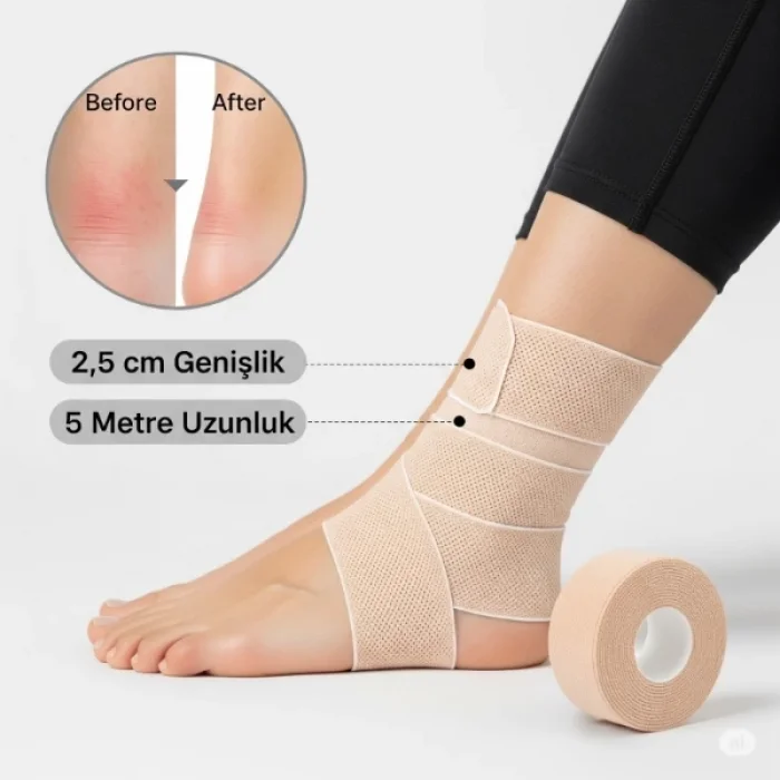  Ayakkabı Vurma Önleyici Rulo Bant 2.5 cm X 5 m