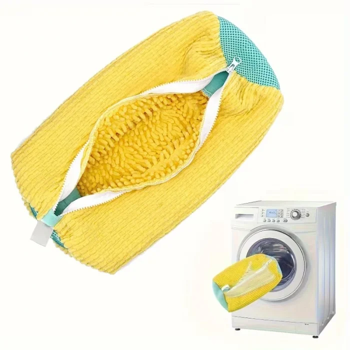 BUĞZ Ayakkabı Yıkama Torbası - Mikrofiber Astarlı - Fermuarlı - Geniş Kullanım Alanı