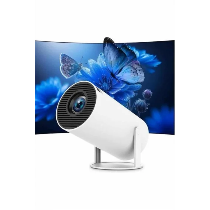 BUĞZ Ayaklı Projeksiyon Taşınabilir Mini Projektör Sinema Projektörü Android