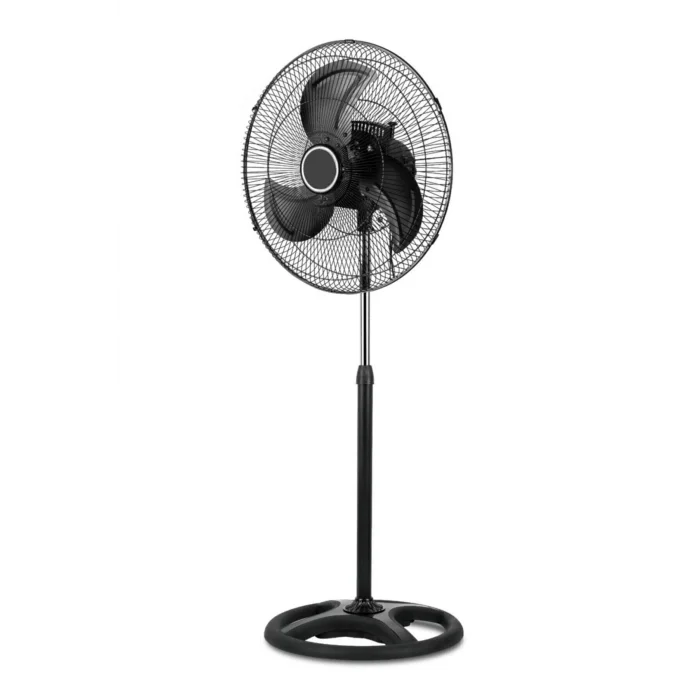 BUĞZ Ayaklı siyah metal kanatlı 80 watt 18 inç 3 kademeli vantilatör 3 yıl garantili - Elektronik
