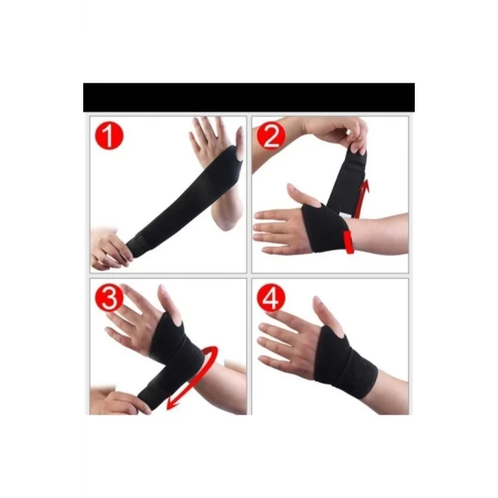  Ayarlanabilir Destekli Kadın&erkek El Bilekliği Sağ & Sol El Uyumlu, Spor Ve Günlük Kullanıma Uygun