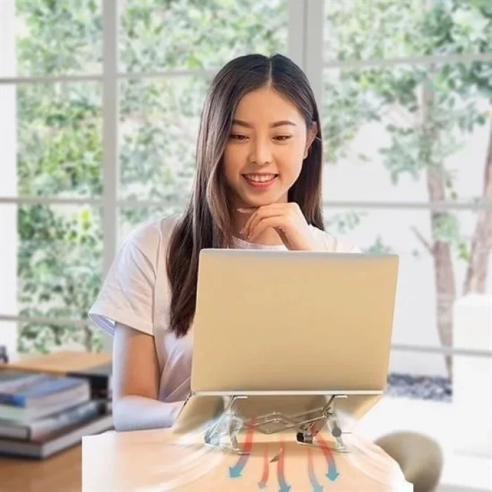  Ayarlanabilir Dizüstü Destek Tabanı Tamamen Katlanabilir Taşınabilir Laptop Yükseltici