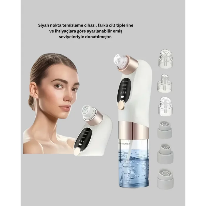 BUĞZ Ayarlanabilir Güç Seviyeli Vakumlu Siyah Nokta Temizleme Cihazı – Derin Gözenek Temizliği - Lisinya