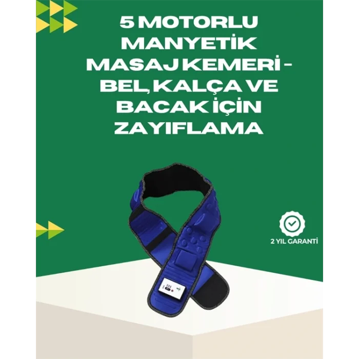  Ayarlanabilir Hız ve Titreşim Modlarına Sahip Manyetik Masaj ve Zayıflama Kemeri