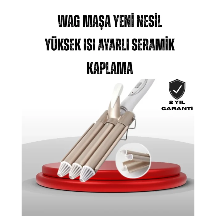 BUĞZ Ayarlanabilir Isı Ayarıyla Profesyonel Bukle Maşası – Hızlı ve Nazik Şekillendirme