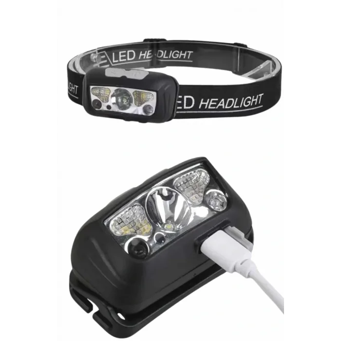 BUĞZ Ayarlanabilir Kafa Lambası Type-C Şarjlı Kompakt Kamp Lambası