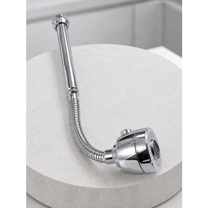 BUĞZ Ayarlanabilir Musluk Başlığı Esnek Spiral Hortumlu Lavabo Uzatma Aparatı
