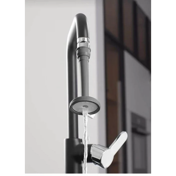 BUĞZ Ayarlanabilir Şelale Musluk Ucu - Antrasit