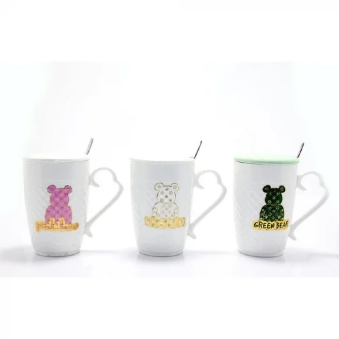  Ayıcık Tasarımlı Porselen Kupa Bardak