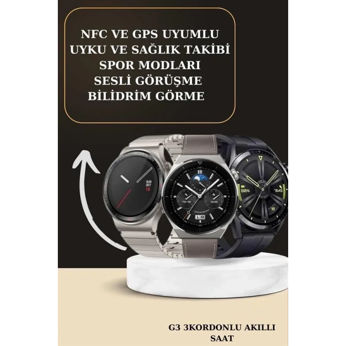  Aynalı Bluetooth Kulaklık Yeni Nesil Akıllı Saat Titreşimli Nabız Ölçer Spor Modları