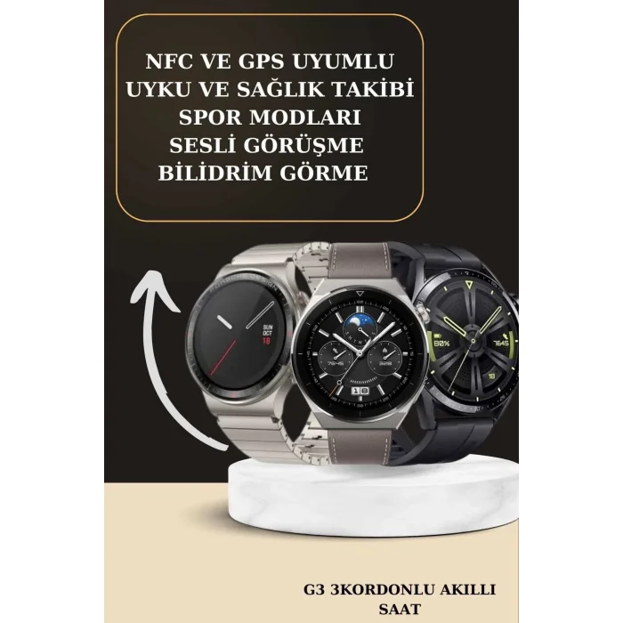  Aynalı Bluetooth Kulaklık Yeni Nesil Akıllı Saat Titreşimli Nabız Ölçer Spor Modları