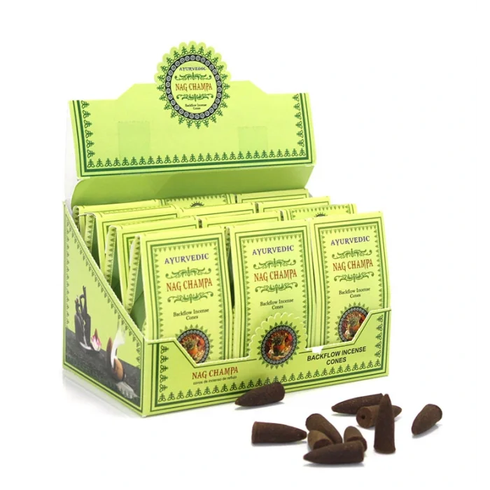 BUĞZ Ayurvedic Konik (Geri Akış) Tütsü Nag Champa Aromalı