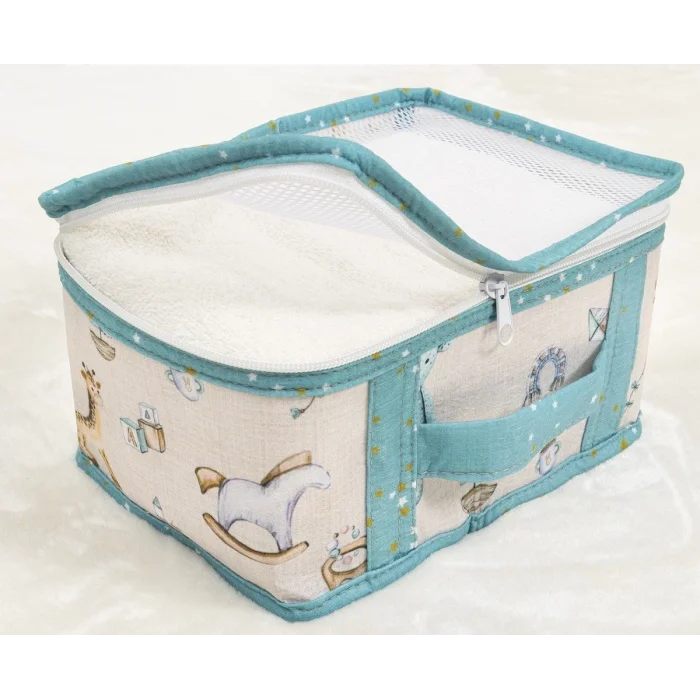 BUĞZ Baby 6lı Desenli Fileli Bavul Valiz İçi Düzenleyici Çok Amaçlı Organizer (yeşil) ( BUĞZ )