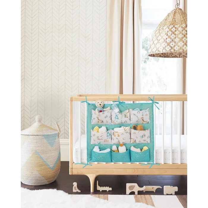 BUĞZ Baby 9 Cepli Bağlamalı Beşik Kenarı Düzenleyici (yeşil)