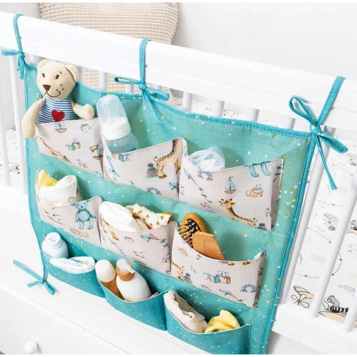 BUĞZ Baby 9 Cepli Bağlamalı Beşik Kenarı Düzenleyici (yeşil)