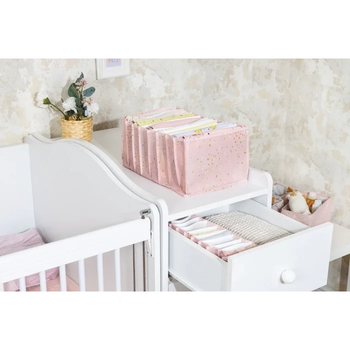 BUĞZ Baby Akordiyon Organizer Çekmece Düzenleyici Large (pembe) -04089