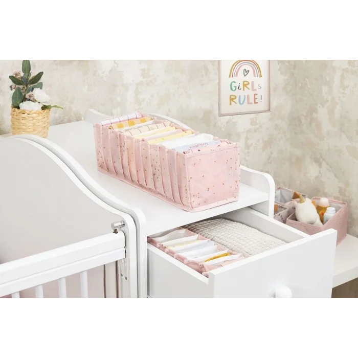 BUĞZ Baby Akordiyon Organizer Çekmece Düzenleyici Medium (pembe) - 04096