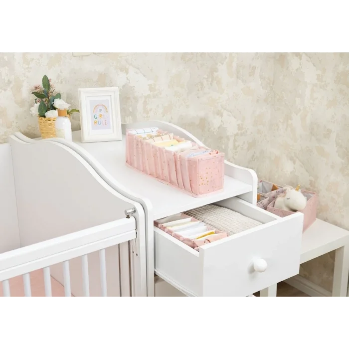 BUĞZ Baby Akordiyon Organizer Çekmece Düzenleyici Small (pembe) -04102