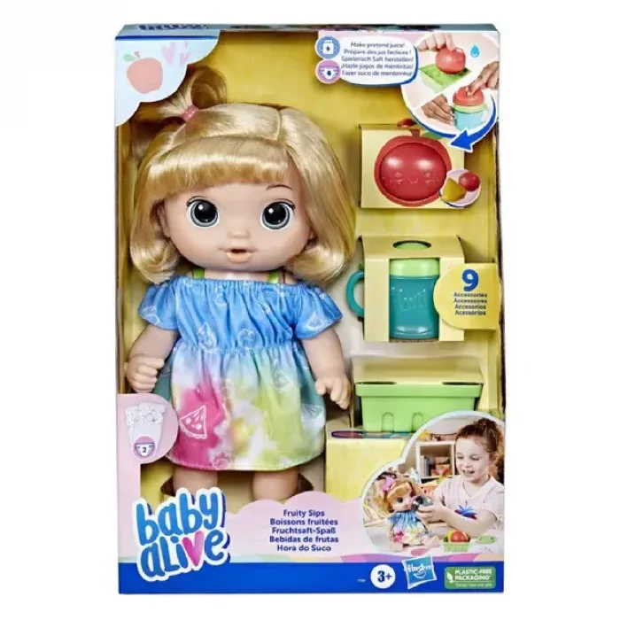 BUĞZ Baby Alive Meyve Sıkacaklı Bebek Seti F7356