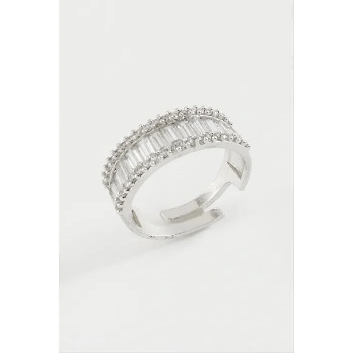 BUĞZ Baget Zirkon Taşlı Yüzük