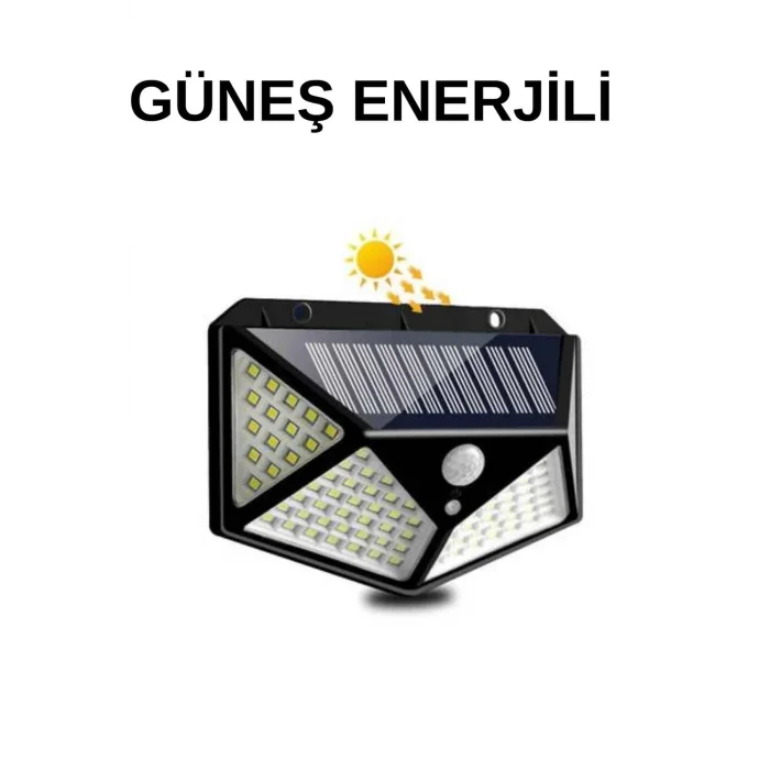 BUĞZ Bahçe Lambası Bahçe Aydınlatma Sensörlü Suya Dayanıklı 100 Led
