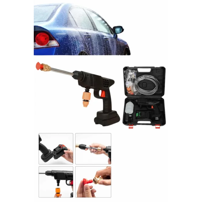 BUĞZ Bahçe Sulama Tabancası Makinesi Yüksek Basınçlı Akülü Yıkama Makinesi - BUĞZ