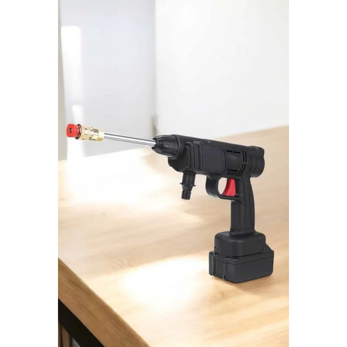  Bahçe ve Araba Yıkama Tabancası Su Basınçlı Hazneli Bataryalı Oto Yıkama