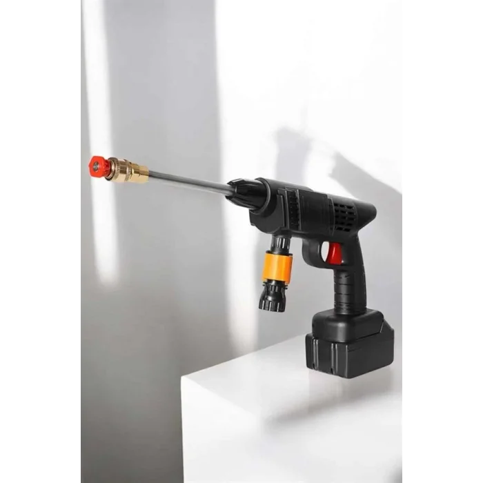 BUĞZ Bahçe ve Araba Yıkama Tabancası Su Basınçlı Hazneli Bataryalı Oto Yıkama - BUĞZ