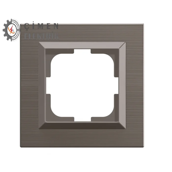  Bakır Tekli Çerçeve Quantum - Priz ve Anahtar İçin Uyumlu Çerçeve