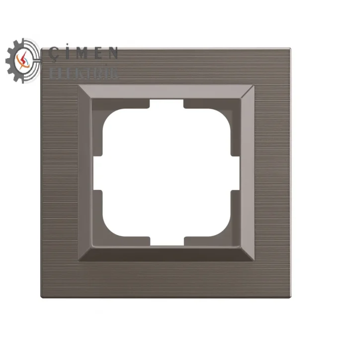  Bakır Tekli Çerçeve Quantum - Priz ve Anahtar İçin Uyumlu Çerçeve