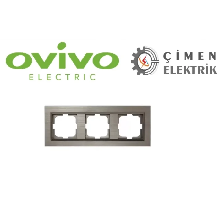  Bakır Üçlü Çerçeve Qantum - Priz ve Anahtar İçin Uyumlu Çerçeve