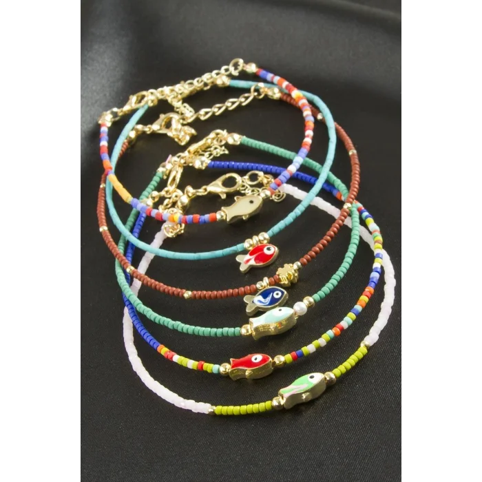 BUĞZ Balık Mineli Miyoki Boncuk Bileklik