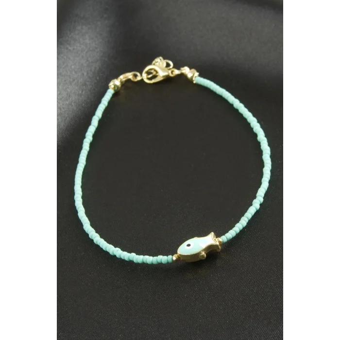 BUĞZ Balık Mineli Miyoki Boncuk Bileklik