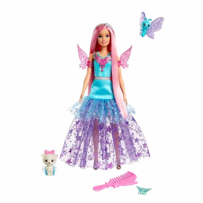  Barbie Sihirli Dokunuş Peri Masalı Elbiseli Bebek HLC31