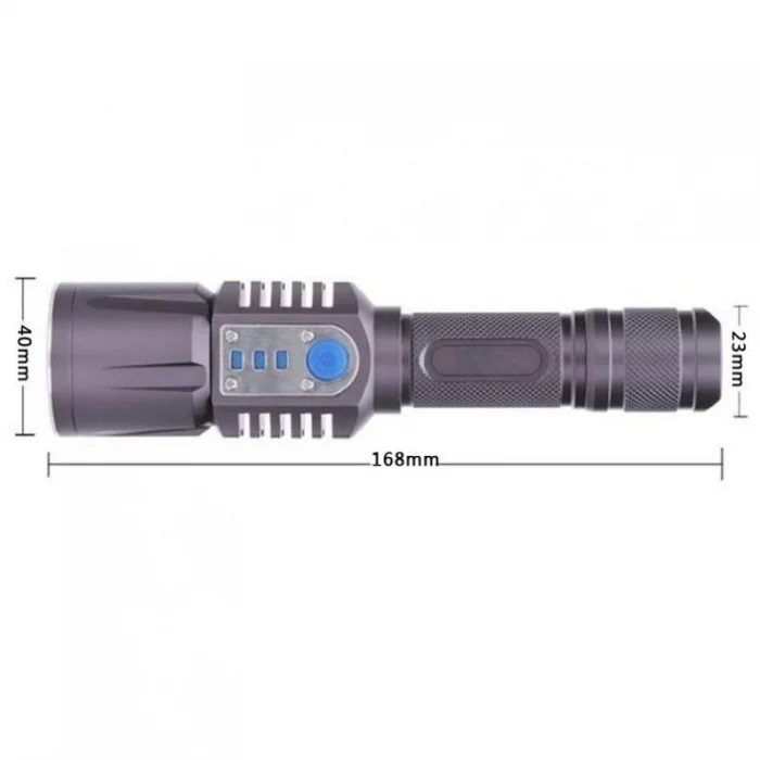 BUĞZ Baretta Brs18 Oto Şarjlı T6 Led 3000 Lümen El Feneri