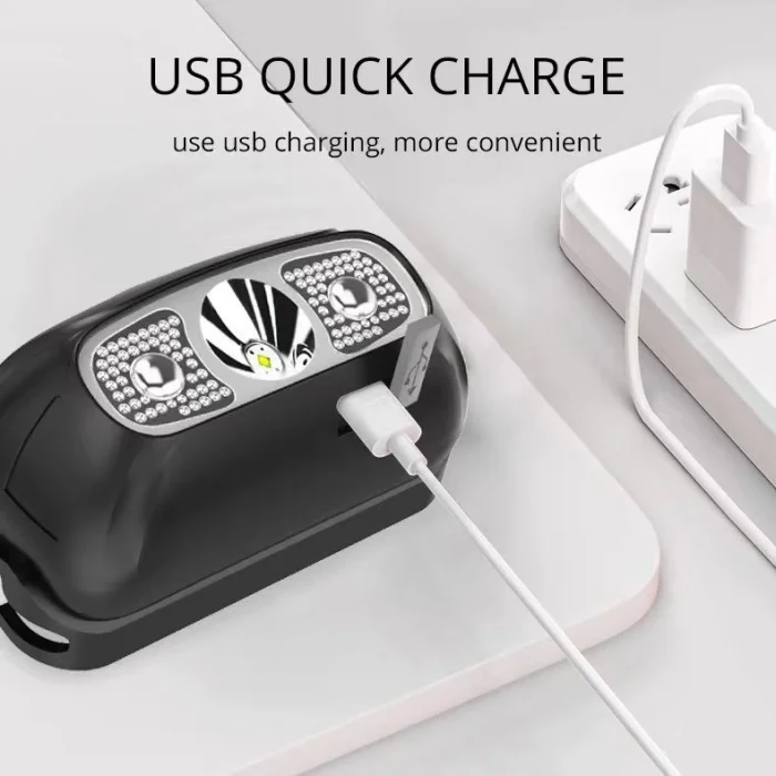 BUĞZ Baretta Brt61 Xpe Pearls Led Hareket Sensörlü Mini Usb Şarjlı Kafa Feneri