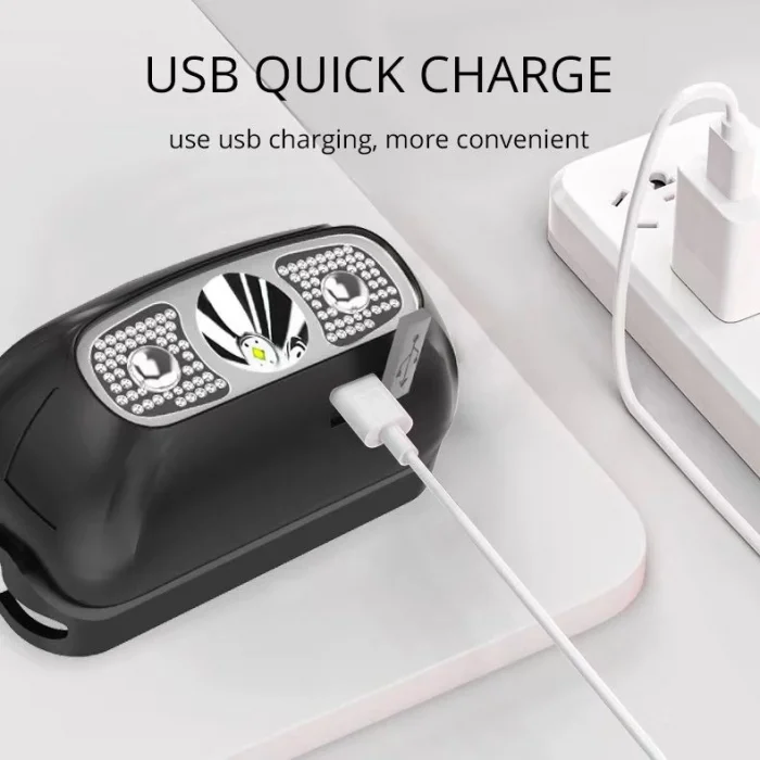 BUĞZ Baretta Brt61 Xpe Pearls Led Hareket Sensörlü Mini Usb Şarjlı Kafa Feneri - Lisinya