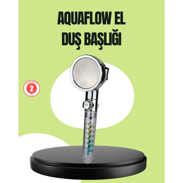 BUĞZ Basınçlı El Duşu Başlığı – Döner Pervaneli, Göz Kamaştıran Yağmur Etkisi