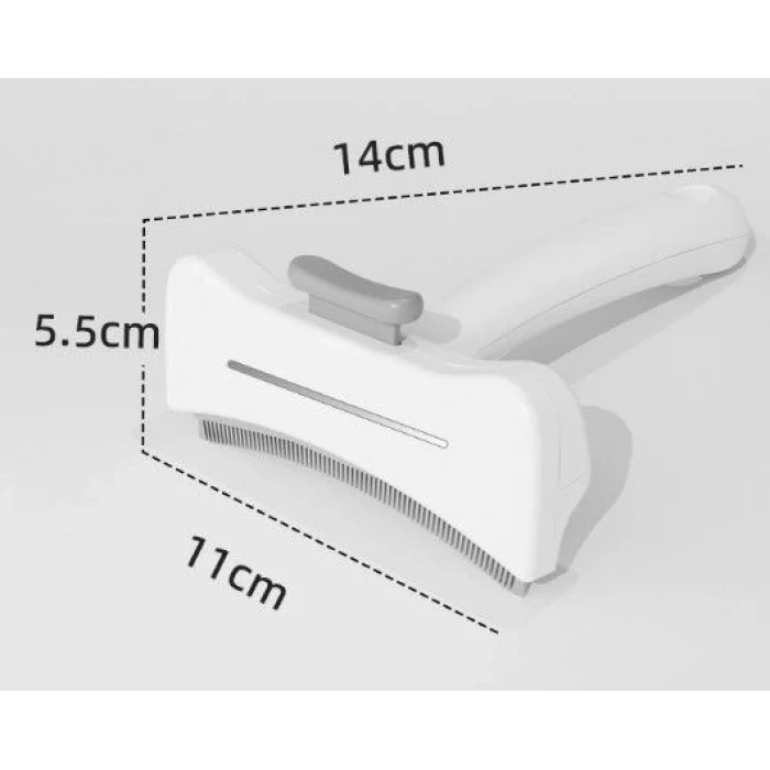 BUĞZ Basmalı Metal Uçlu Evcil Hayvan Tüy Toplama Tarağı  CM-586