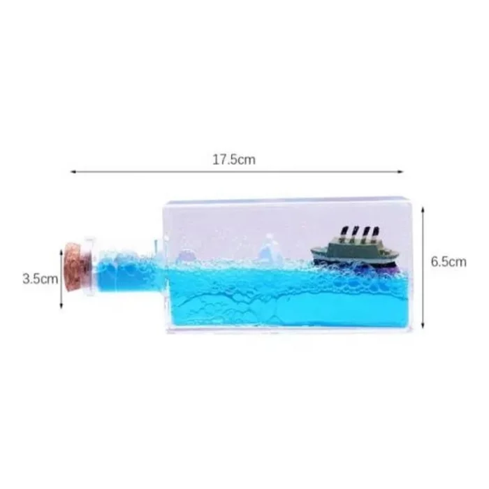 BUĞZ Batmayan Gemi Şişe Akvaryum - Lisinya