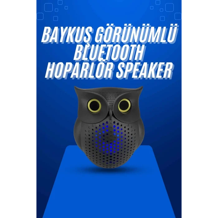  Baykuş Tasarımlı Mini Bluetooth Speaker Yüksek Ses Kaliteli Taşınabilir