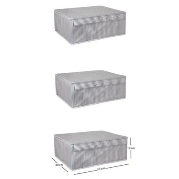 BUĞZ Baza Altı Boy Çok Amaçlı Düzenleyici Kutu Organizer Cırt Cırtlı Hurç 19cm X 40cm X 50cm (10 Adet) ( BUĞZ )