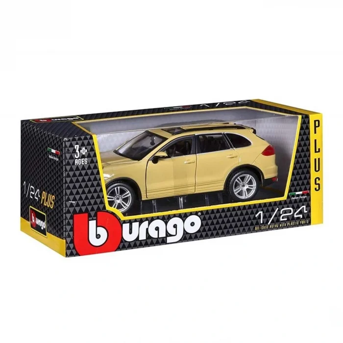 BUĞZ Bburago 1:24 Porsche Cayenne Turbo Plus Sarı Model Araba