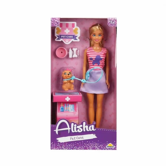 BUĞZ BEBEK SET ALİSHA VETERİNER AKSESUARLI ( 1 ADET FİYATIDIR )
