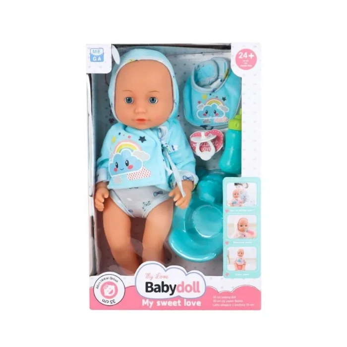 BUĞZ BEBEK VE TUVALET EĞİTİMİ SETİ 35 CM-MEGA