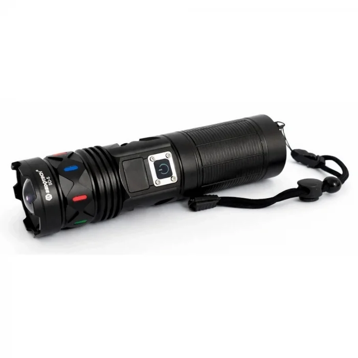 BUĞZ Bedotech Bd-5 30w Tg Led Alüminyum Alaşımlı Zoomlu Type-c Dijital Göstergeli Şarjlı El Feneri